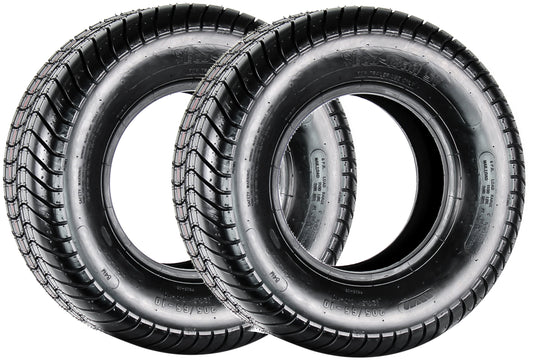 eCustomrim 2-Pack Trailer Tire 20.5x8.0-10 205/65-10 Load Range C 6 Ply Tractor Tire