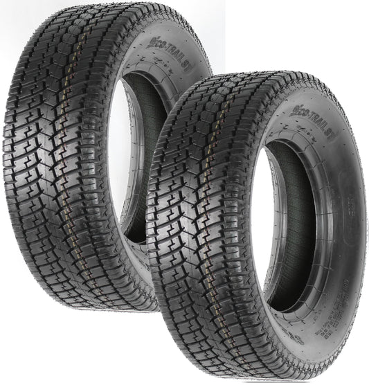 eCustomrim 2-Pk ST185/80D13 Trailer Tires Bias Ply Load C 1480# 185/80 D 13 2 Yr Warranty