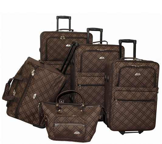 American Flyer Pemberly Buckles 5-Piece LuggageSet
