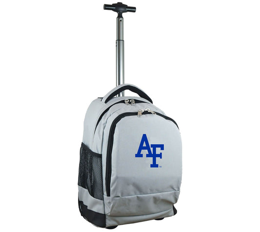 NCAA 19" Gray Premium Wheeled Backpack