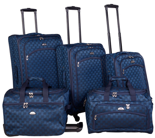 American Flyer Madrid 5-Piece Spinner Luggage Set
