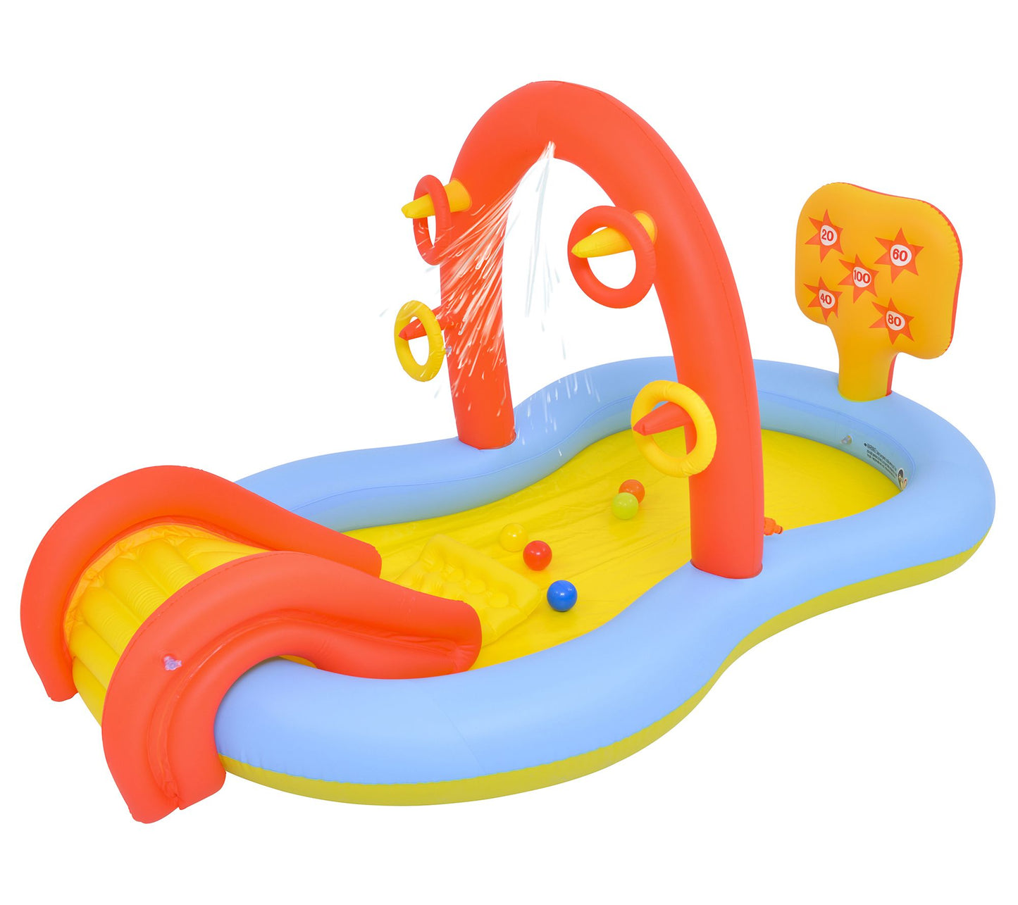 Pool Central 7.25' Inflatable Interactive Water Play Center