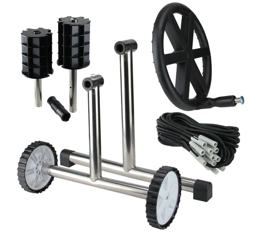 Pool Central 21" Swimming Pool Cover Reel System with Frame