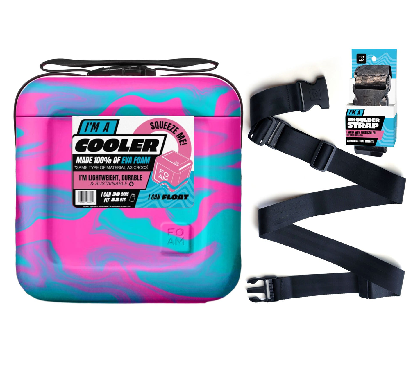 FOAM Portable EVA 30 Can Light-Weight Cooler Shoulder Strap