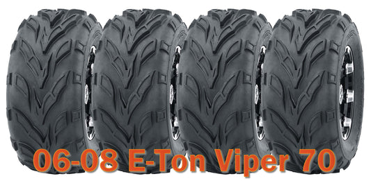 (4) 16x8-7 WANDA ATV tires set for 2006-2008 E-Ton Viper 70