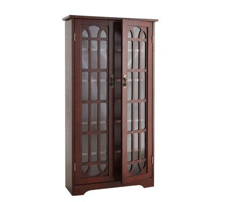 Lyndon Cherry Double Door Media Cabinet