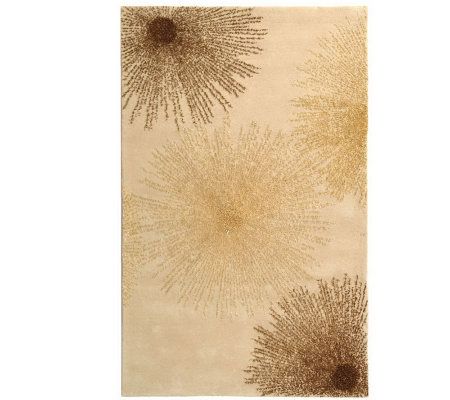 Soho 3'6" x 5'6" Abstract Handtufted Wool/Viscose Blend Rug