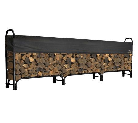ShelterLogic 12' Firewood Rack with AdjustableCover