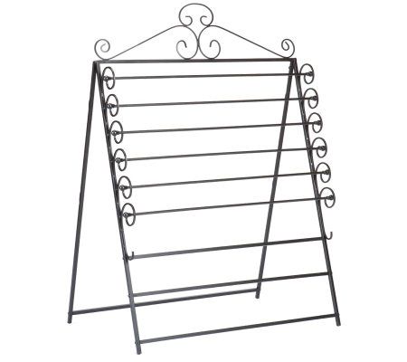 Nolan Easel/Wall Mount Craft Storage Rack Black