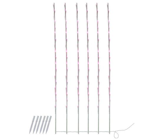 Northlight 108 Pink Branch Patio Garden NoveltyLight Stakes