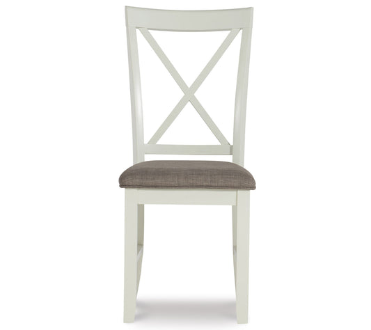 Powell Set of 2 Shaffer Side Chair with X-Back Design