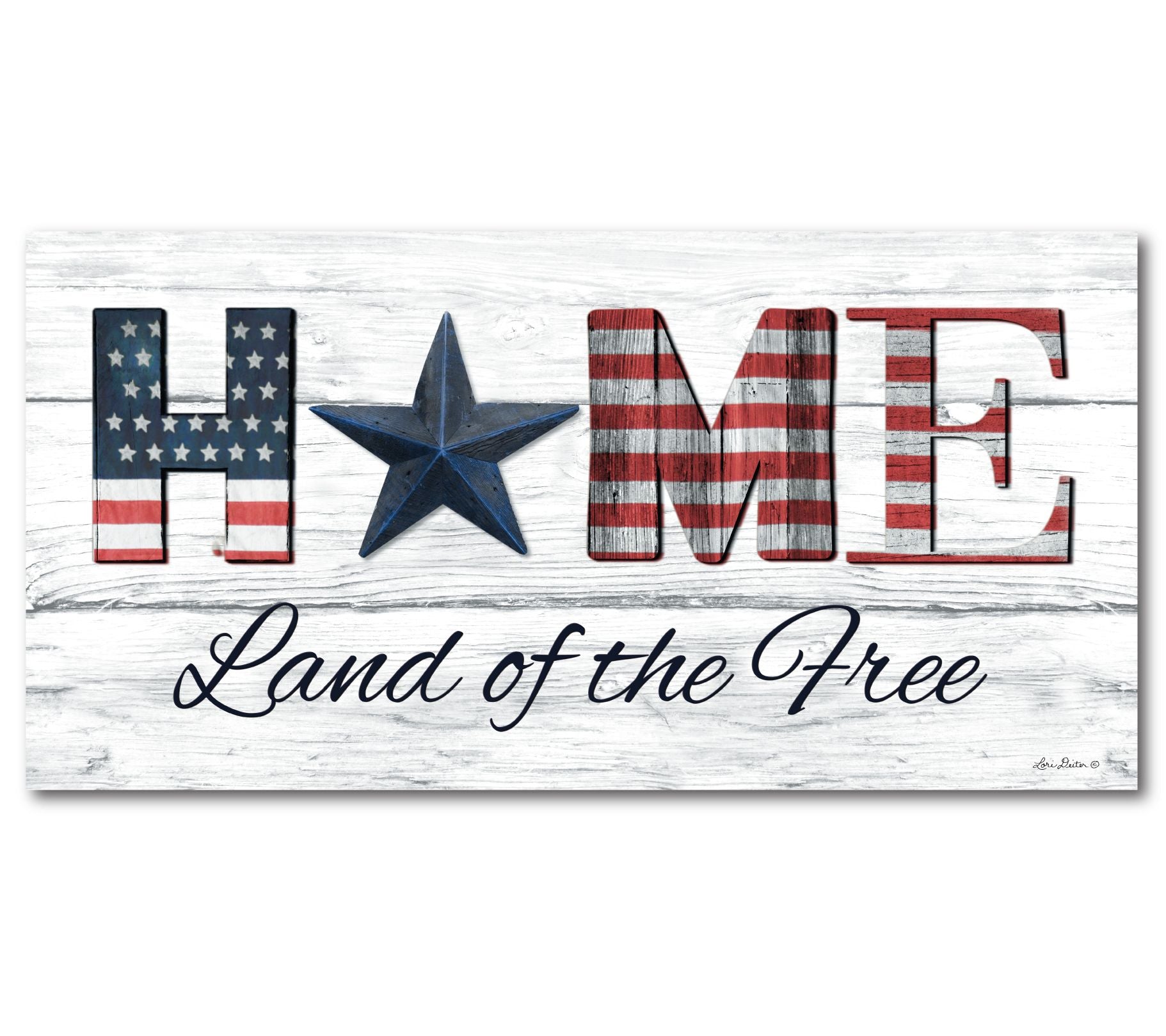 Courtside Market Land of the Free 24" x 48" Canvas