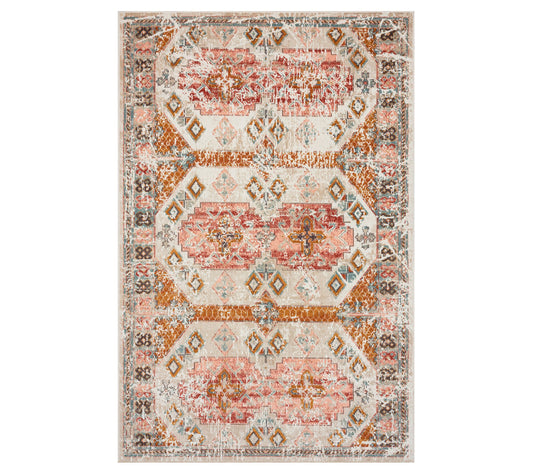Ox Bay Muted Mosaic Southwestern Indoor Outdoor Rug, 7' x 9'