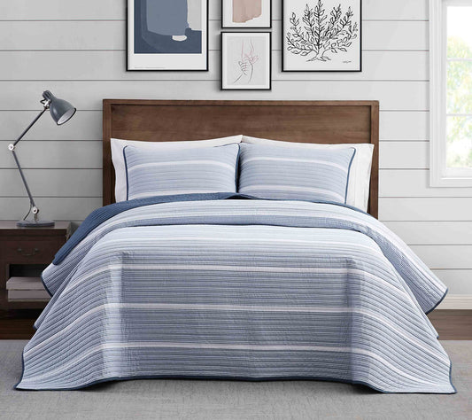 Brooklyn Loom Niari Yarn Dye Stripe Twin/Twin XL Quilt Set