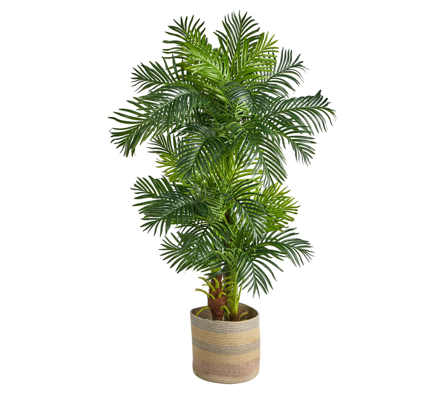 6' Hawaii Artificial Palm in Woven Planter by Nearly Natural