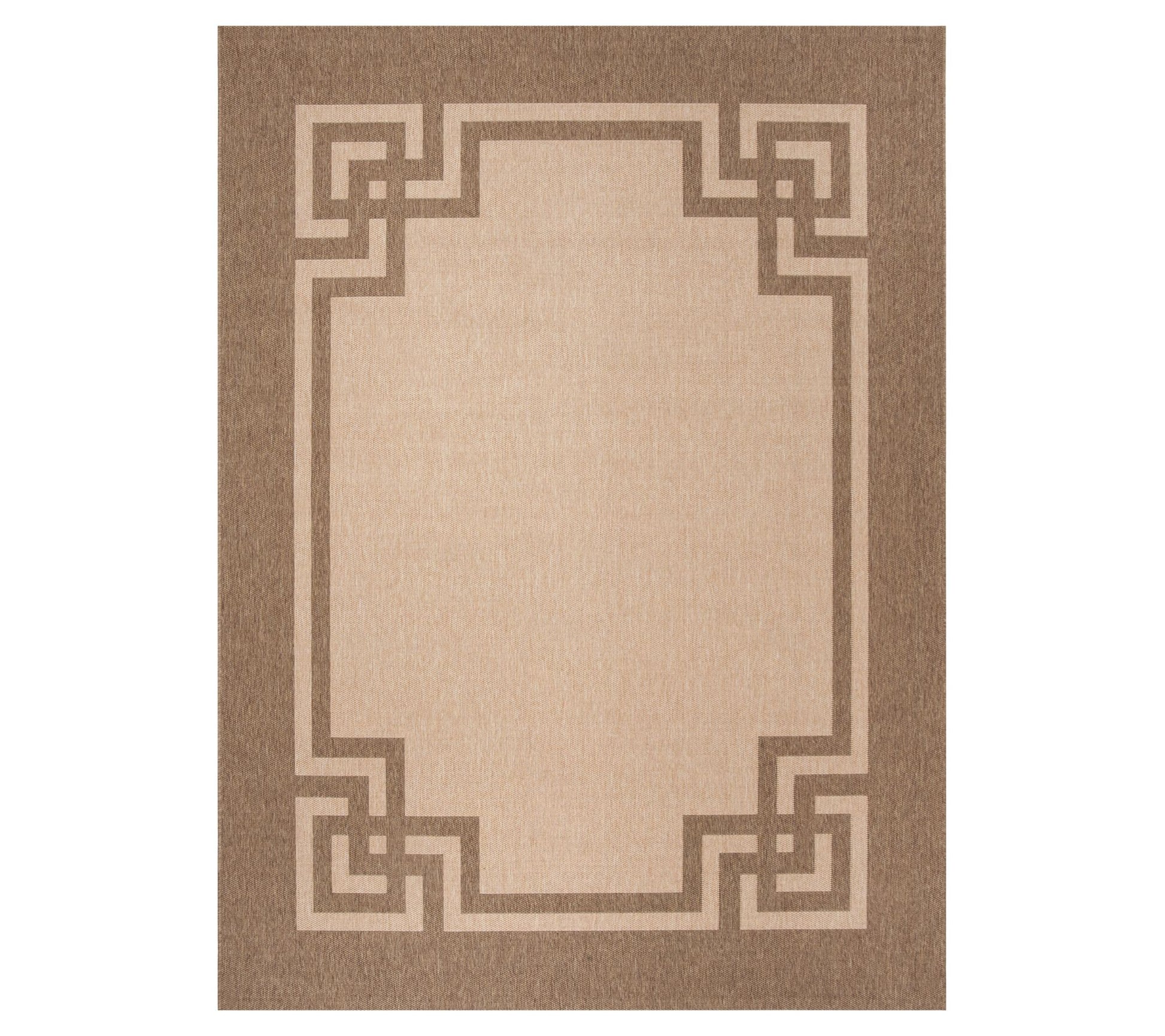 Martha Stewart Outdoor Deco Dark Beige 5'3" x 7'7" Rug