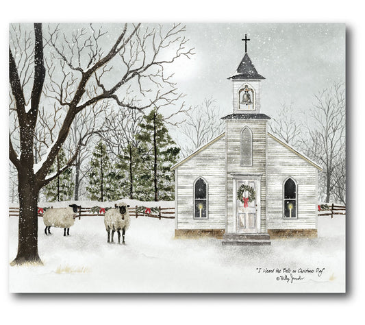 Courtside Market Christmas Chapel 30" x 40" Canas