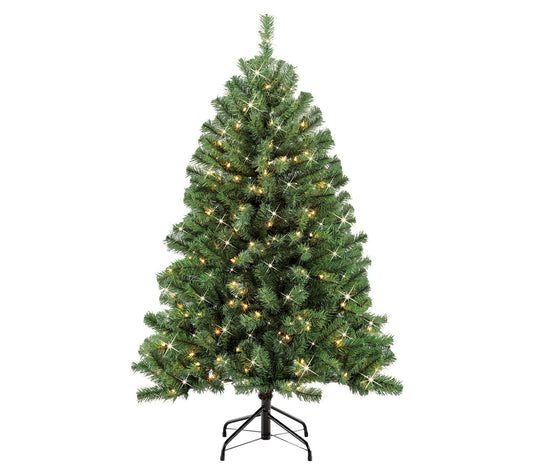 Puleo 4.5' Pre-Lit Northern Fir Artificial Chri stmas Tree