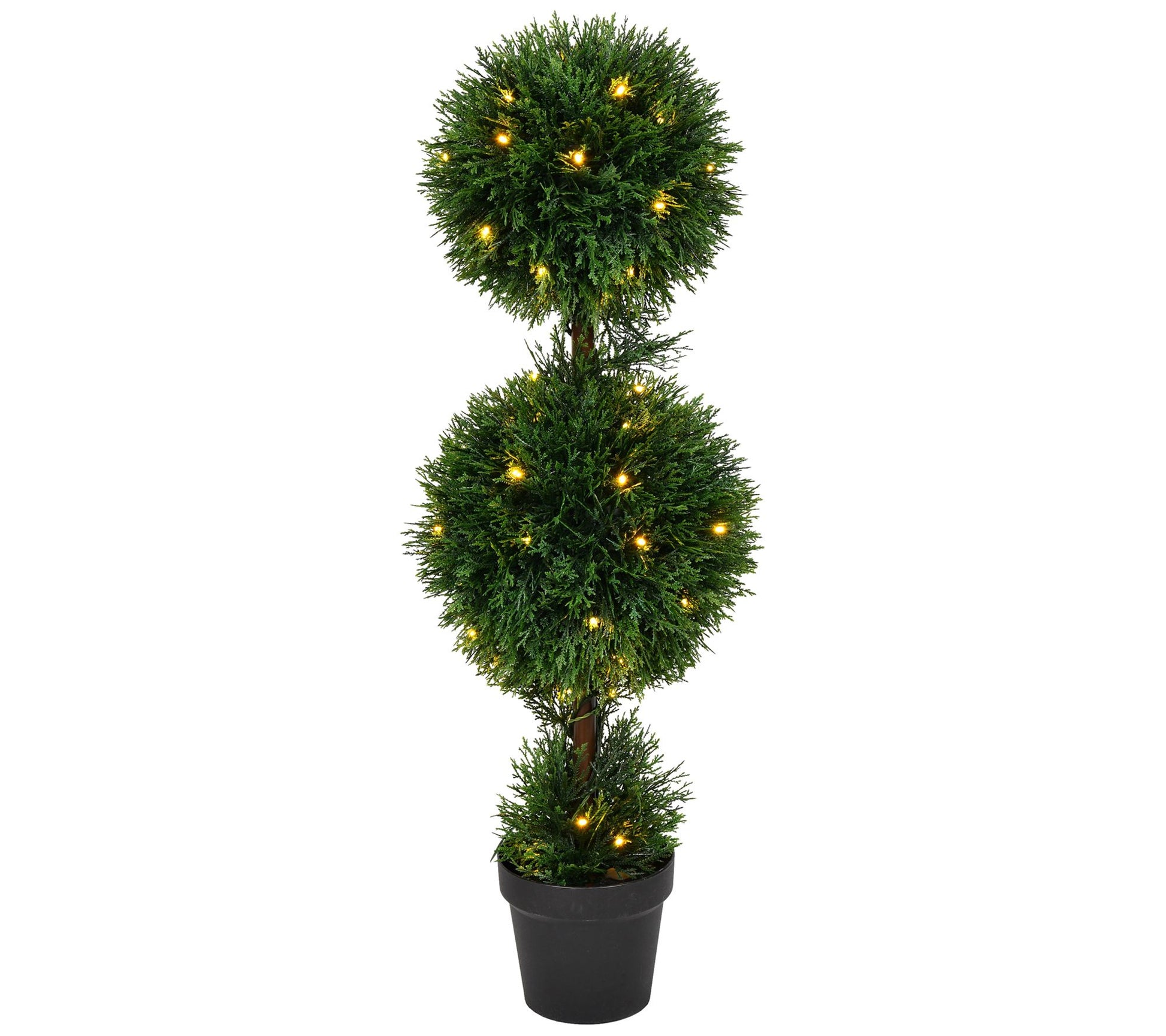 Vickerman 3' Artificial Double Ball Green CedarTopiary