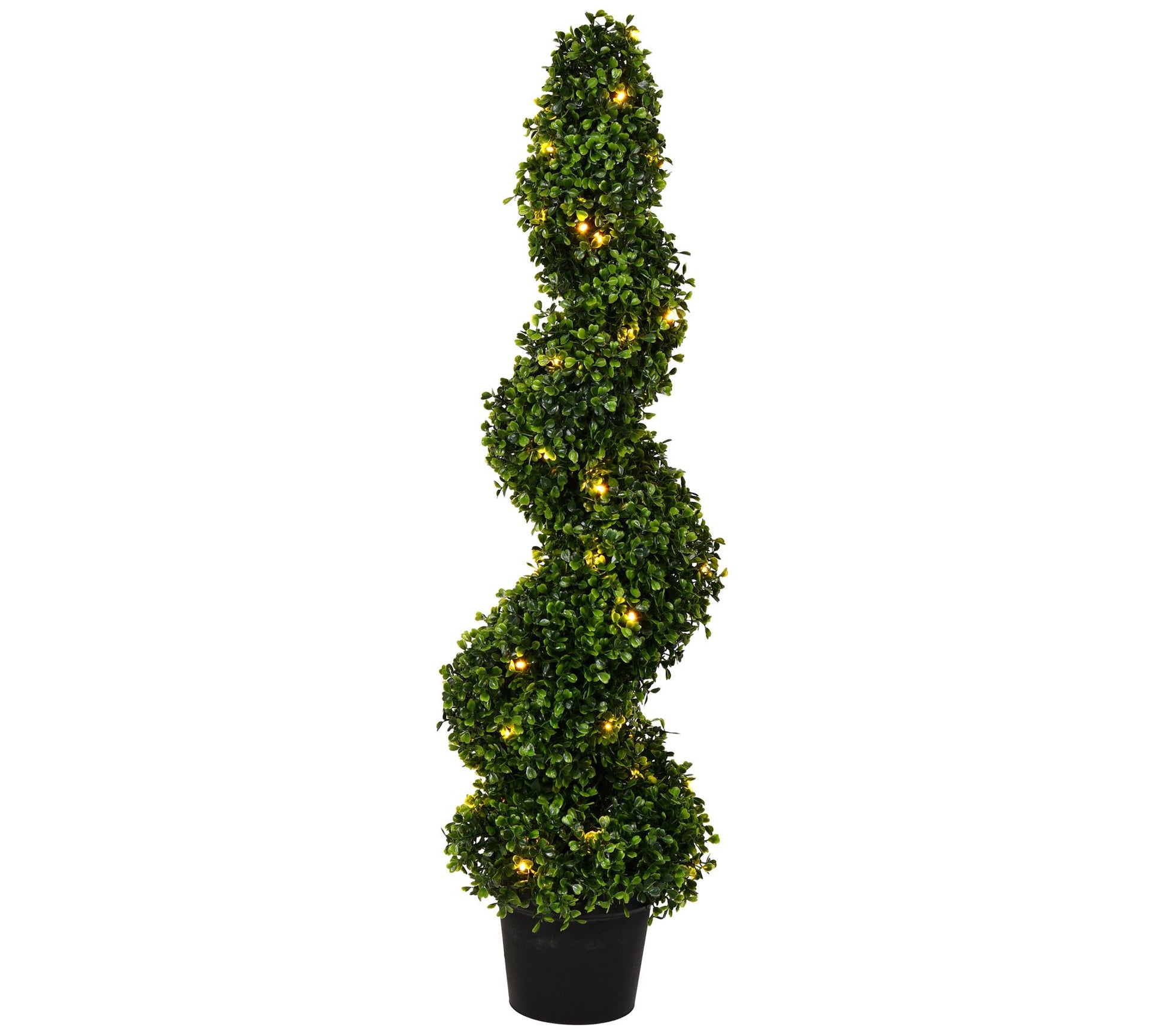 Vickerman 3' Artificial Potted Green Boxwood Spral Tree