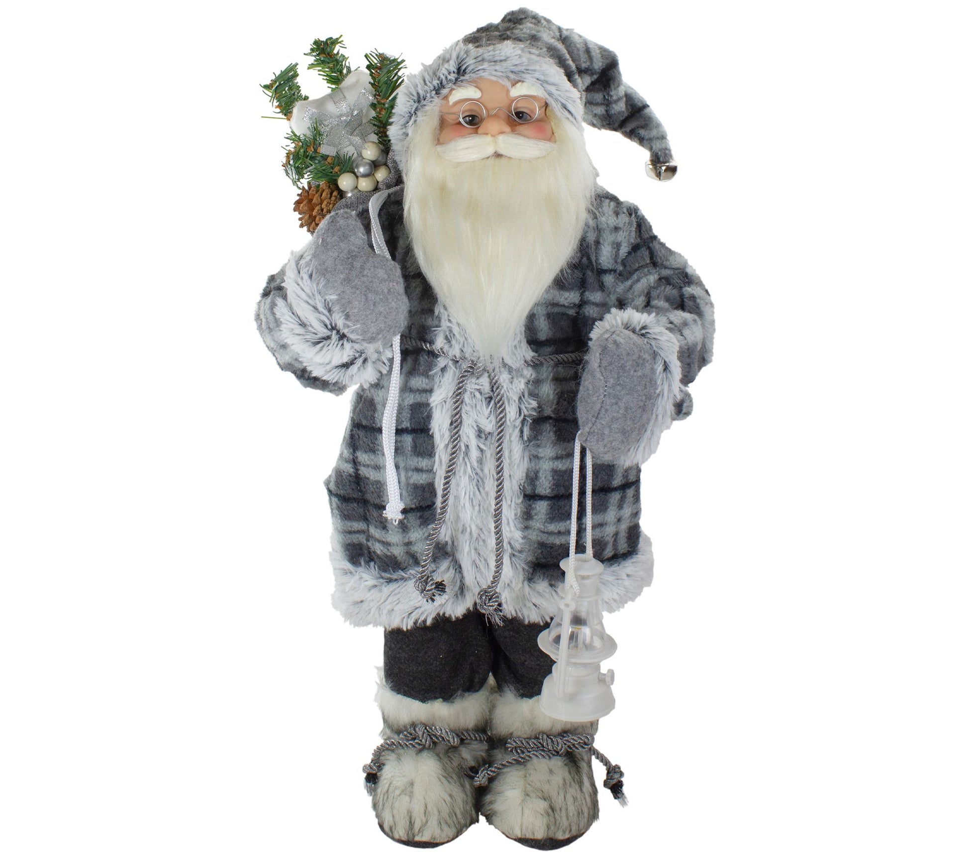 Northlight 2' Standing Santa Figure Carrying a Lantern