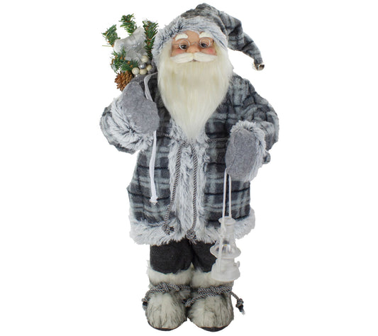 Northlight 2' Standing Santa Figure Carrying a Lantern