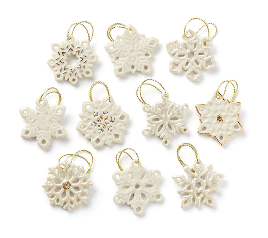 Lenox Snowflake 10-Piece Ornament Set