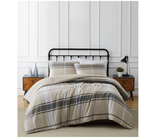 Truly Soft Preston Plaid Twin XL 2 PC Flannel Comforter Set