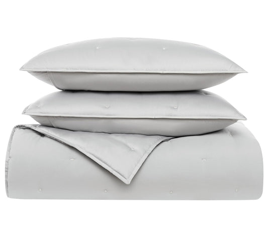 Badgley Mischka Home Tufted Matte SatinT/TXL Quilt Set