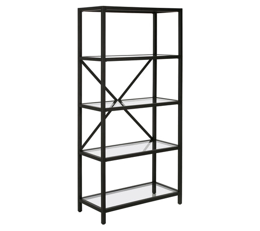 Hudson & Canal Etta 4-Tiered Industrial Design ookcase