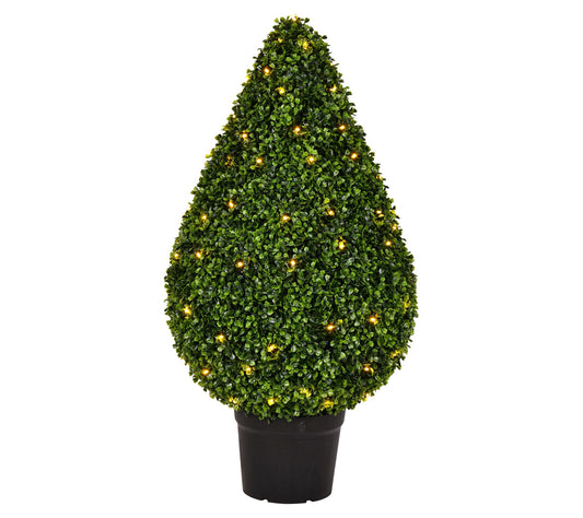 Vickerman Artificial 36"H x 20"W Boxwood Teardr op