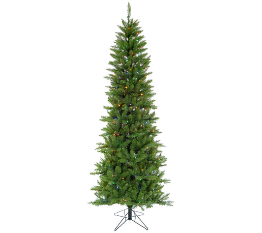 Christmas Time 6.5' Prelit Winter Wonderland Sl im Green Tree