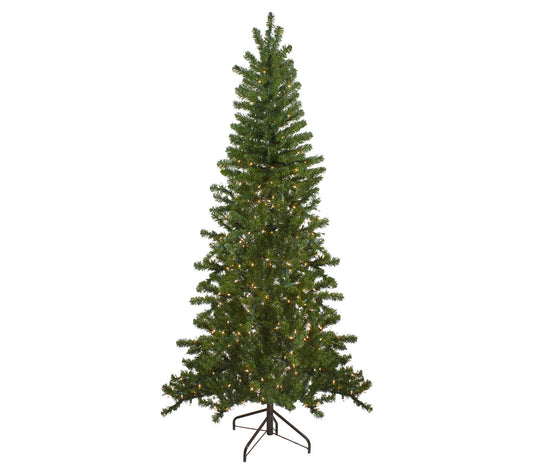 Northlight 7.5' Canadian Pine Christmas Wall Tre-Clear Lights