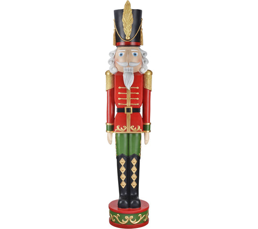 Haute Decor 48" Red and Green Christmas Nutcracker