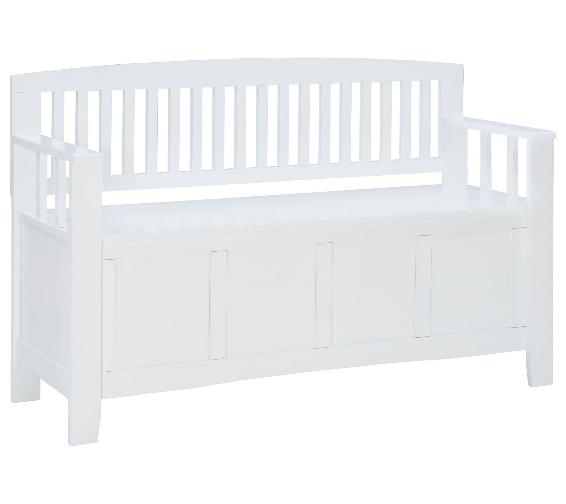 Linon Home Munn Lift-Top Storage Bench With Bac k & Arm Rests