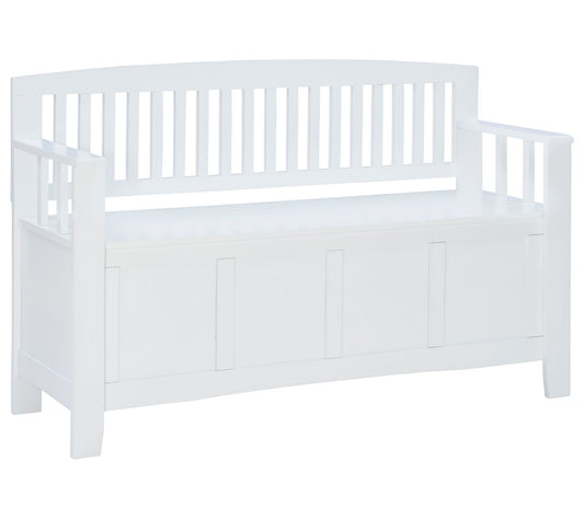 Linon Home Munn Lift-Top Storage Bench With Bac k & Arm Rests