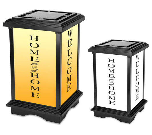 Techko Solar Welcome Lantern - Amber/White Light (15.6")