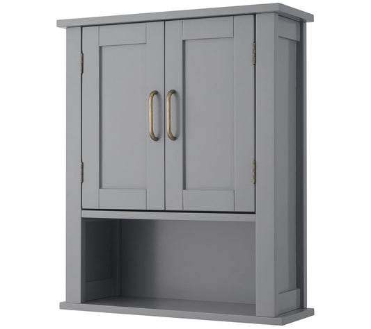 Mercer Mid Century Modern Wooden Wall-Mount Cabinet