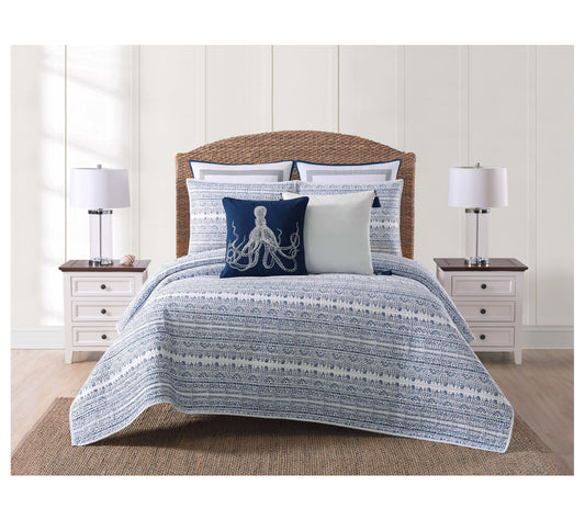 Oceanfront Resort Reef King Quilt Set