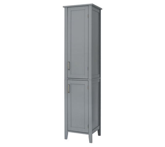 Mercer Mid-Century Modern Wooden Linen Tower Ca binet