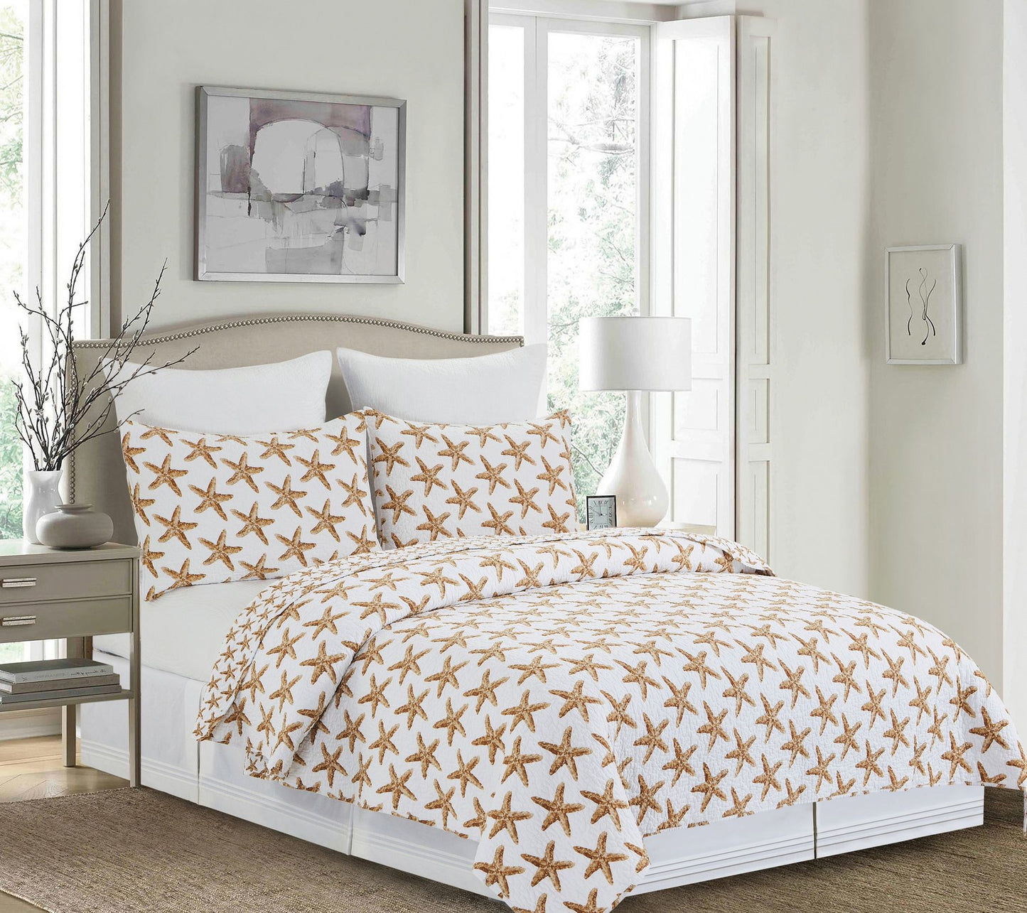 Sandbridge Stars 3-Piece King Quilt Set by Valerie