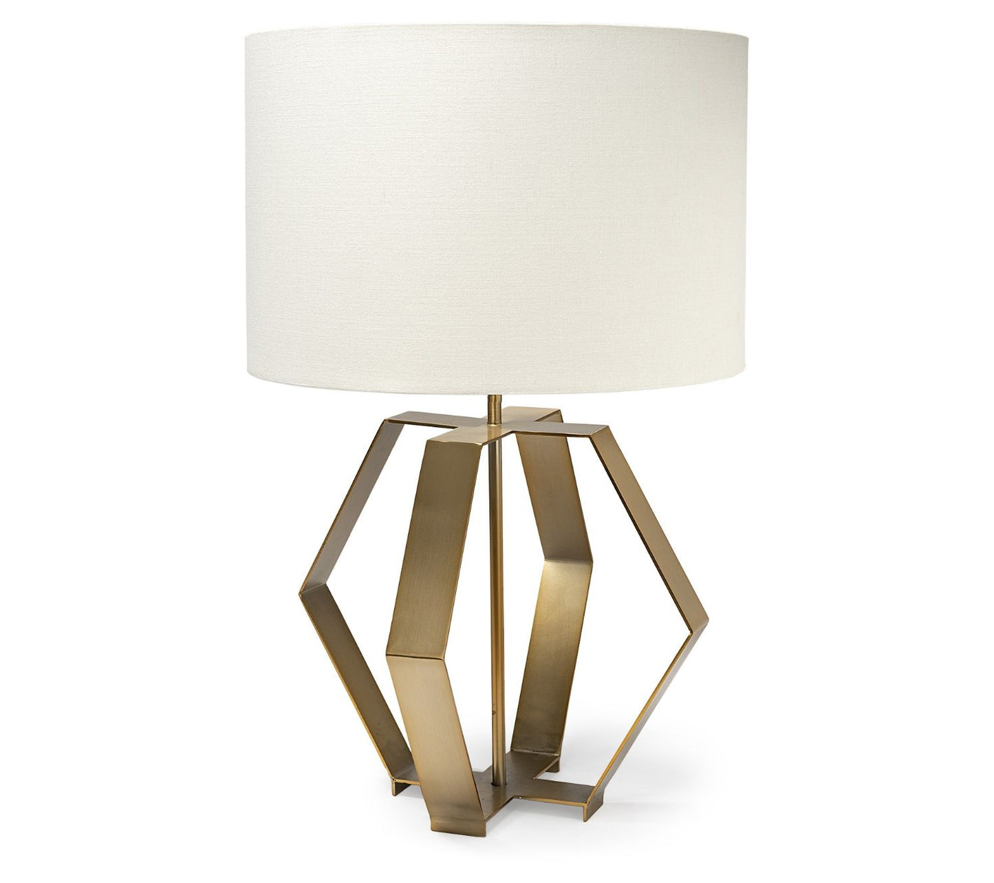 Gold Geometric Design Table Lamp