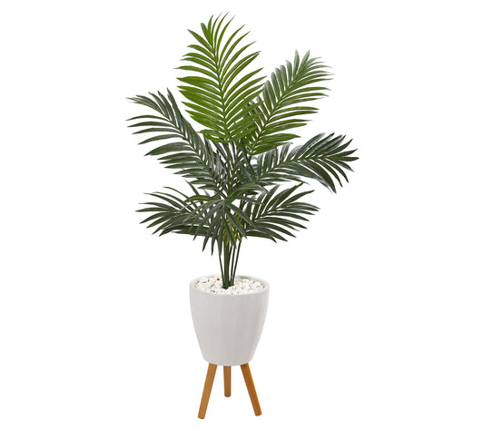 Nearly Natural 4.5' Kentia Artificial Palm Treein Planter