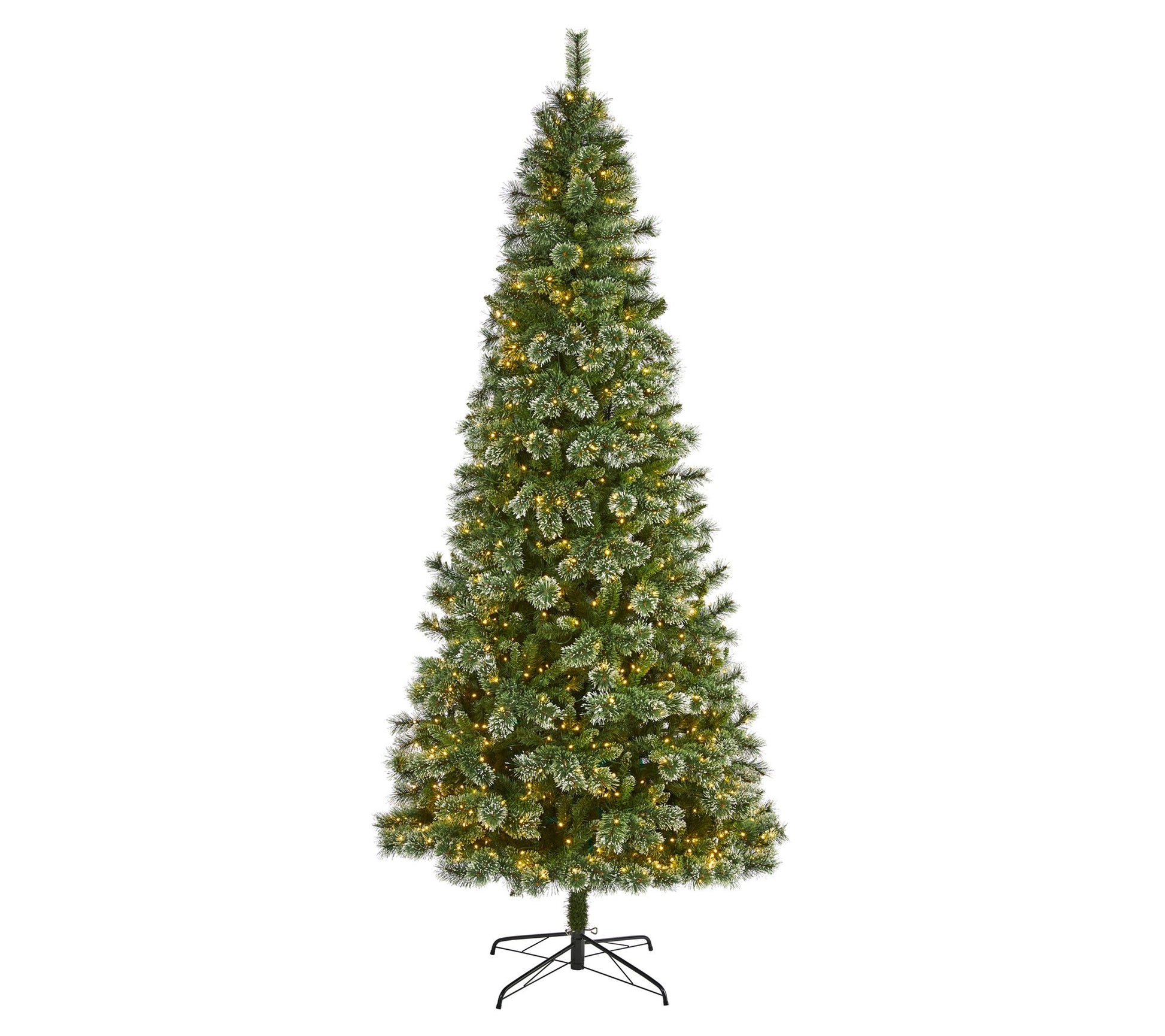 Nearly Natural 9' Wisconsin Slim Snow Tip Pineree w/800 LED