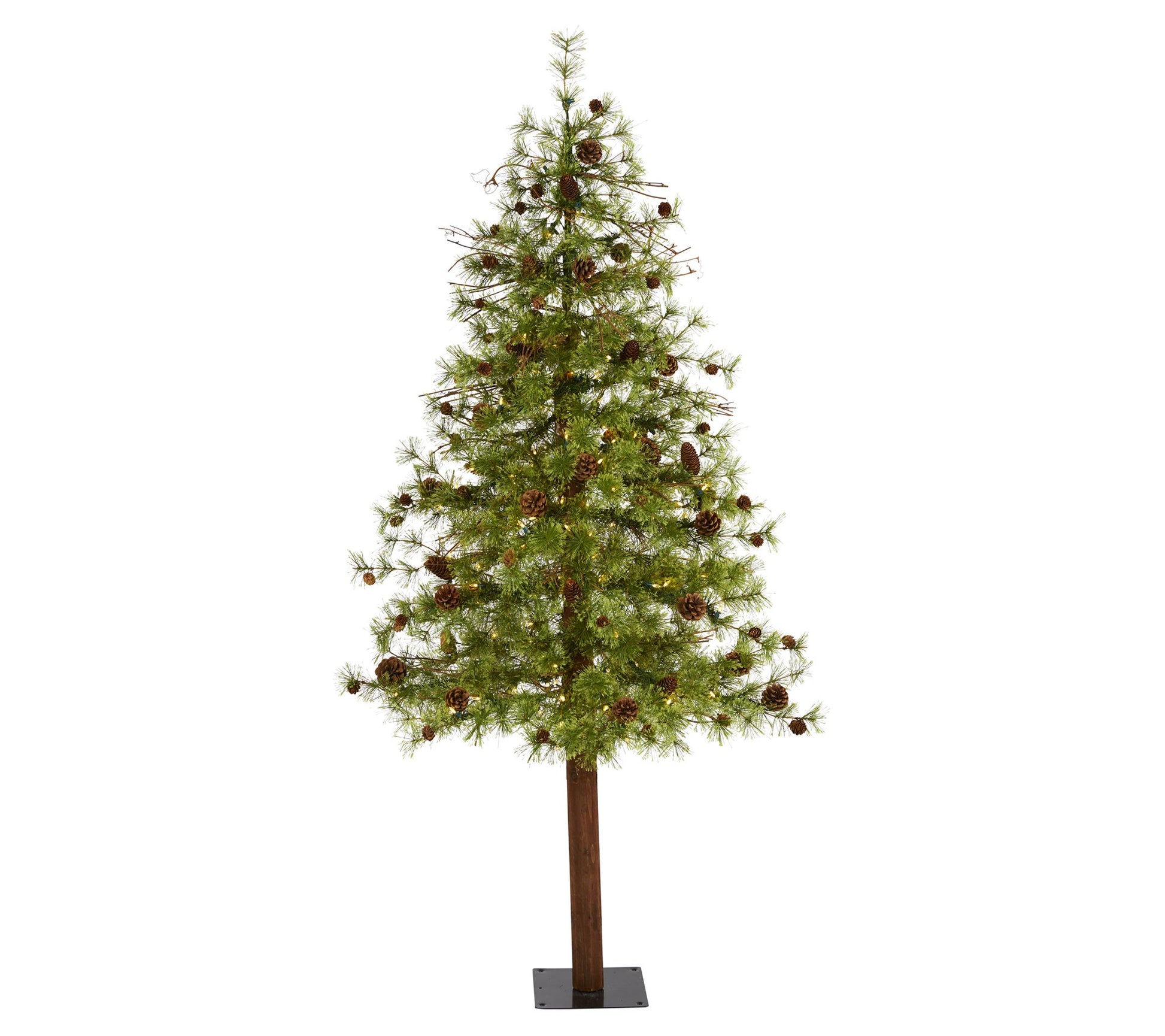 Nearly Natural 6' Christmas Tree w/150 Clear LED Lights