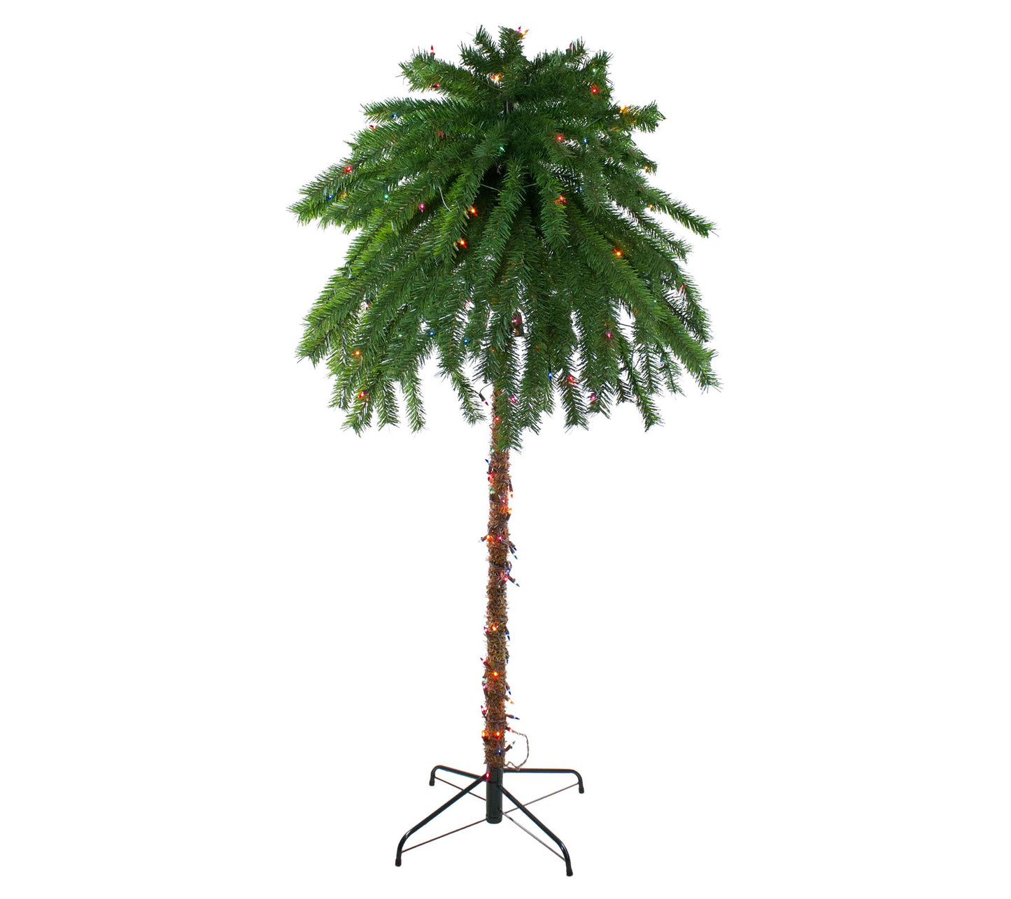Northlight 6' Artificial Tropical Palm Tree Multicolor Lights