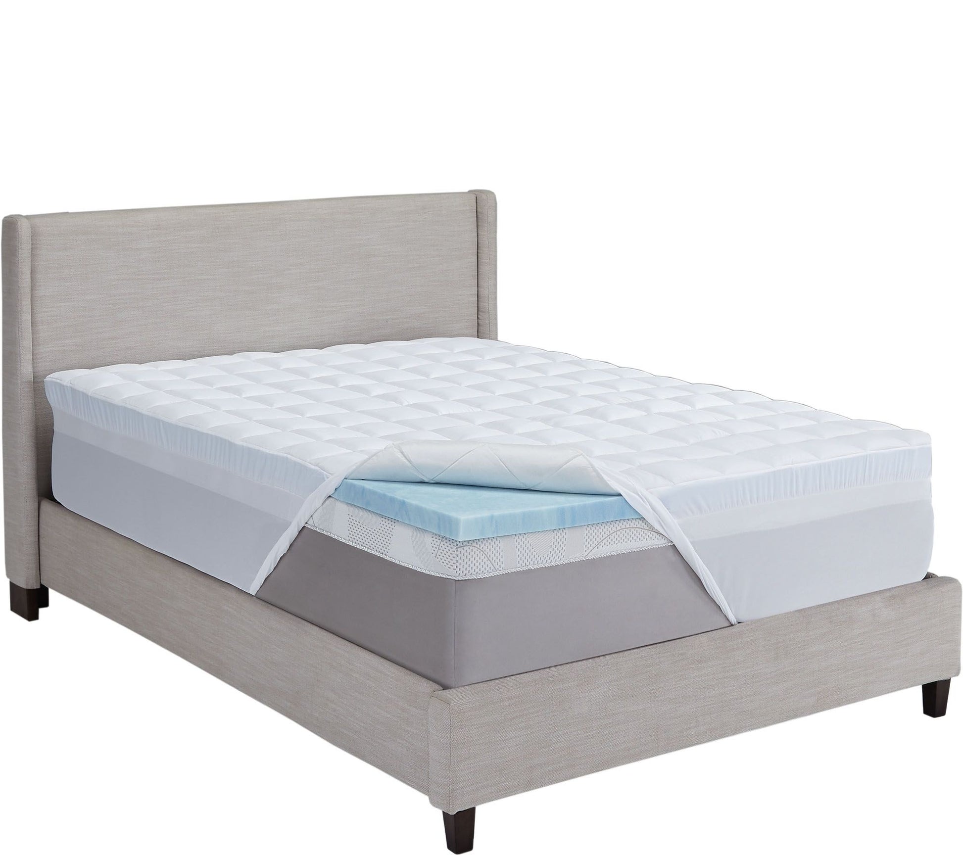 ComforPedic by Beautyrest Gel Mem. Foam/Fiber 3.5" QN Topper