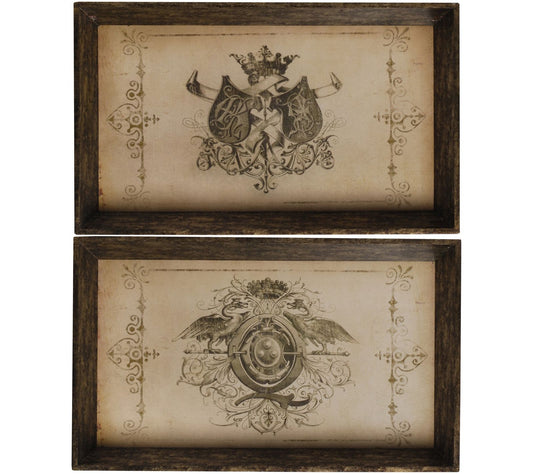 Nomita Emblem Rectangular Trays by Valerie