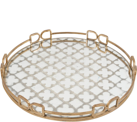Valentina Gold Decorative Tray by Valerie