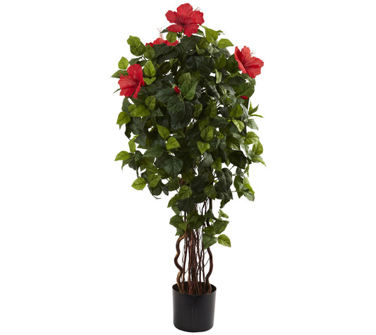 4' Hibiscus Tree by Nearly Natural
